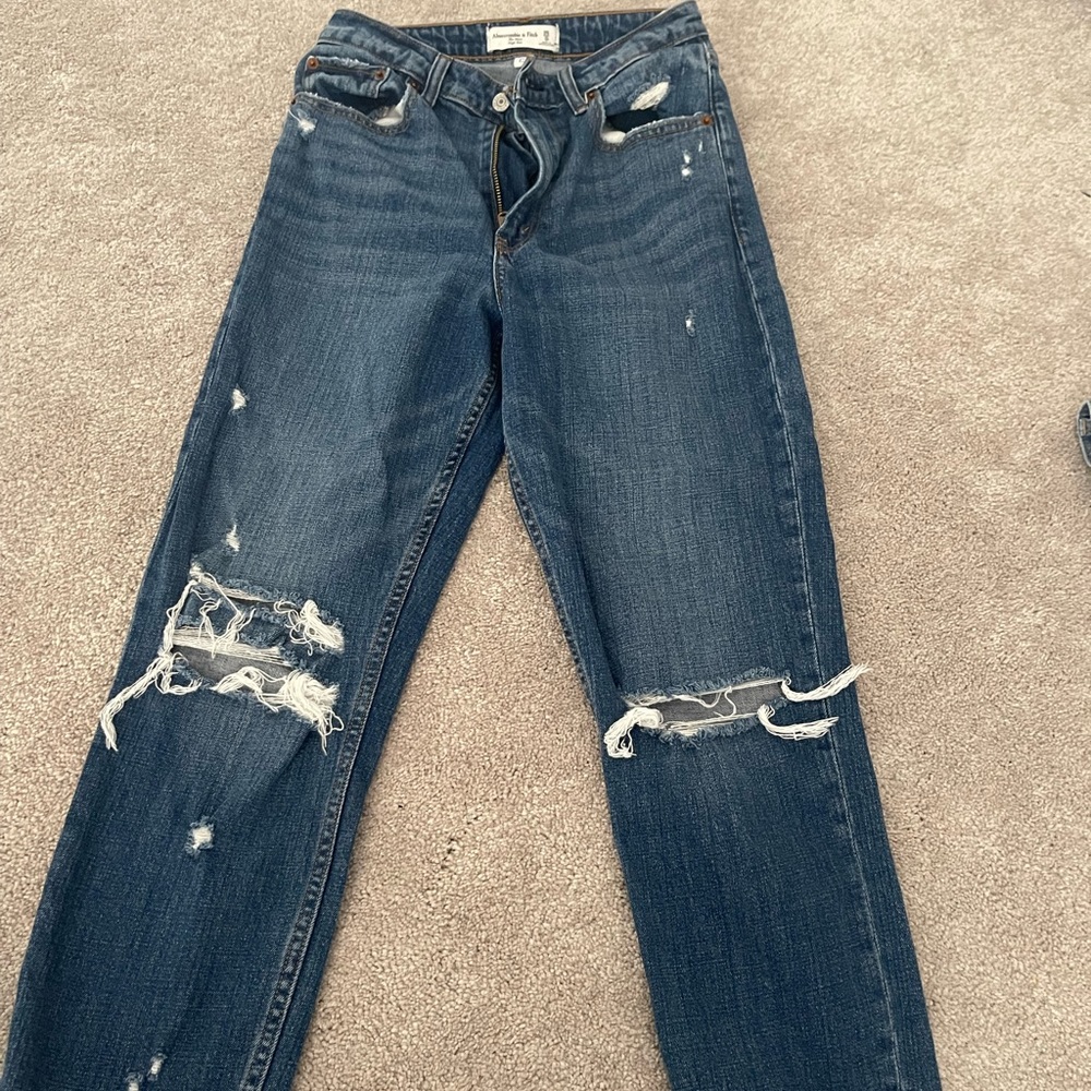 Abercrombie & Fitch Curve Love Mom High Rise
